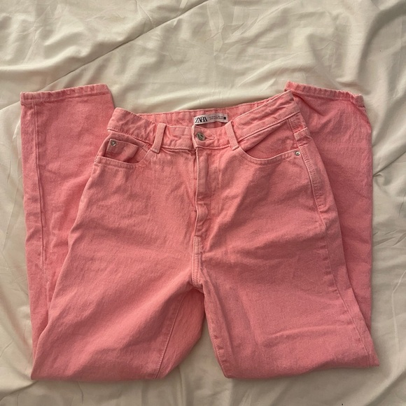 Zara Women's Pink Jeans - Picture 1 of 3